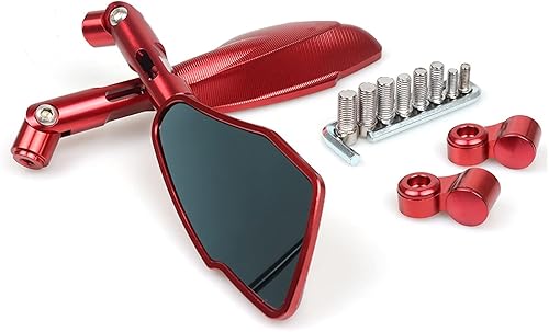 Miniatura 3 de Espejo M8 M10 Aluminio CNC Motocicleta Retrovisor Espejo Lateral Para Kawasaki VERSYS 650 ER6N Er6f Ninja 300 250r Z750 Z800 Z900 (Color Azul,