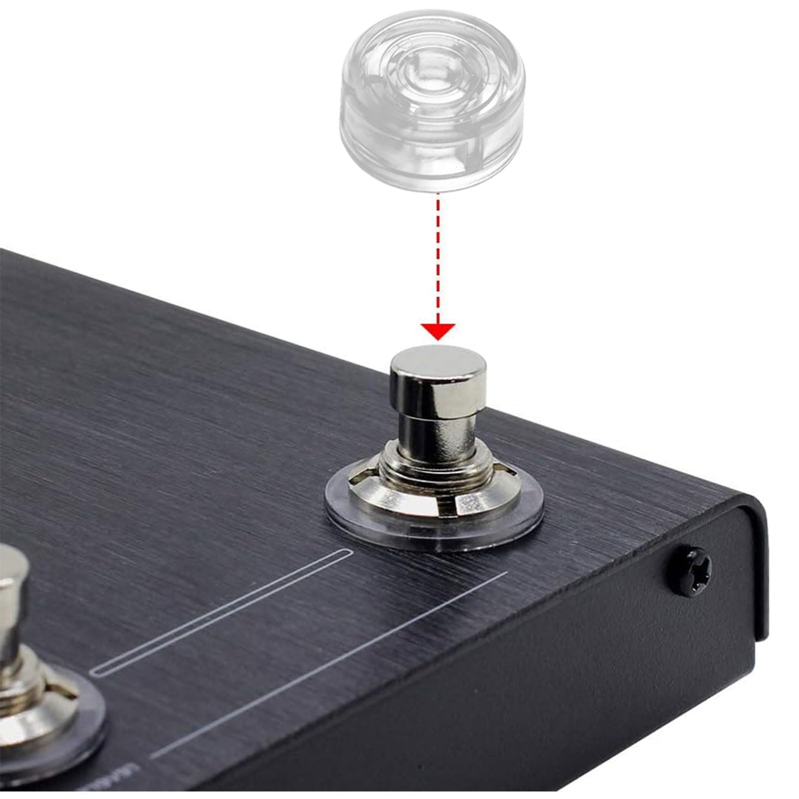 Protection Interrupteur Guitare 20 Capuchons De Protection Pour Pédales D'Effet Guitare - Plastique Transparent, Diamètre 24.2mm Protection Switch Guitare