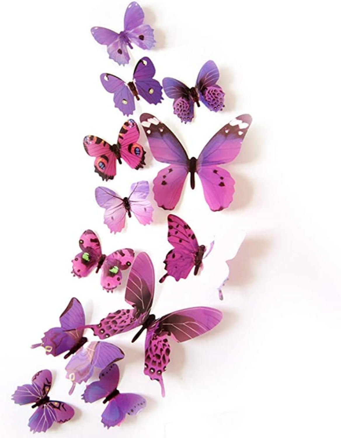 JAAMSO ROYALS Purple Colour Vinyl 3D Butterfly Home Décor Self Adhesive Peel and Stick Wall Sticker Mix Size Self Adhesive Sticker 12 Piece Pack of 1 (B0BS9SVJNF) Amazon Price History, Amazon Price Tracker