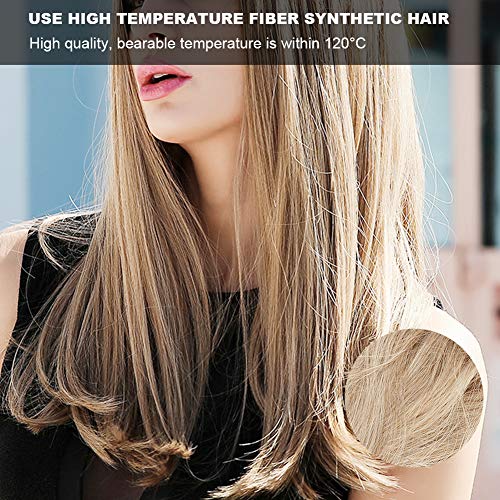 Capelli lisci lunghi per ragazza, parrucca bionda