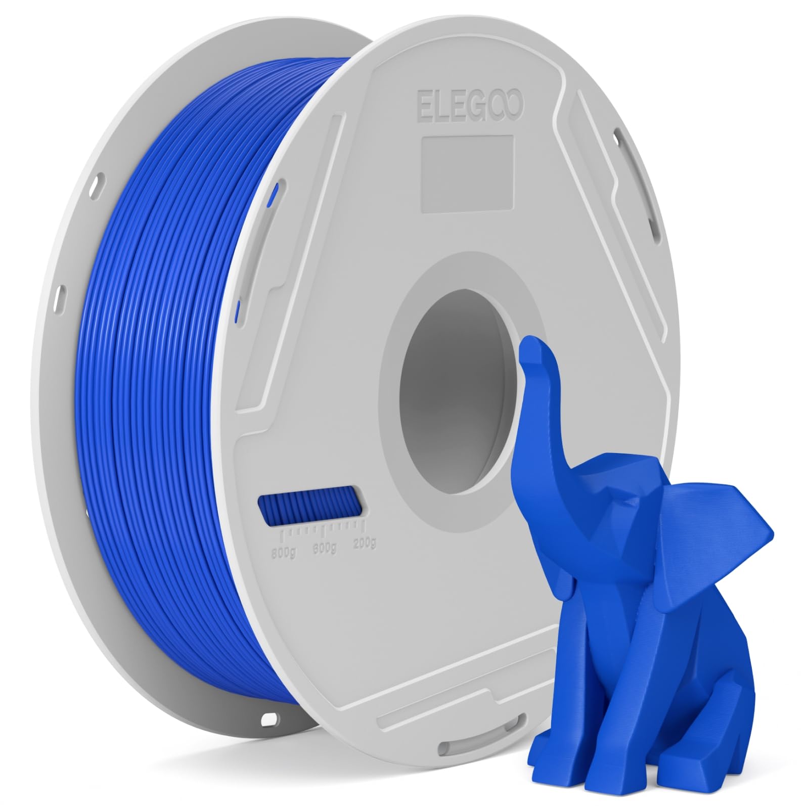 ELEGOO PLA Basic Filament with Reusable Spool Cobalt Blue 1KG,1.75mm PLA 3D Printing Filament 2.2lbs High Dimensional Accuracy, Easy Installation Detachable Spool Fits for Most 3D Printers