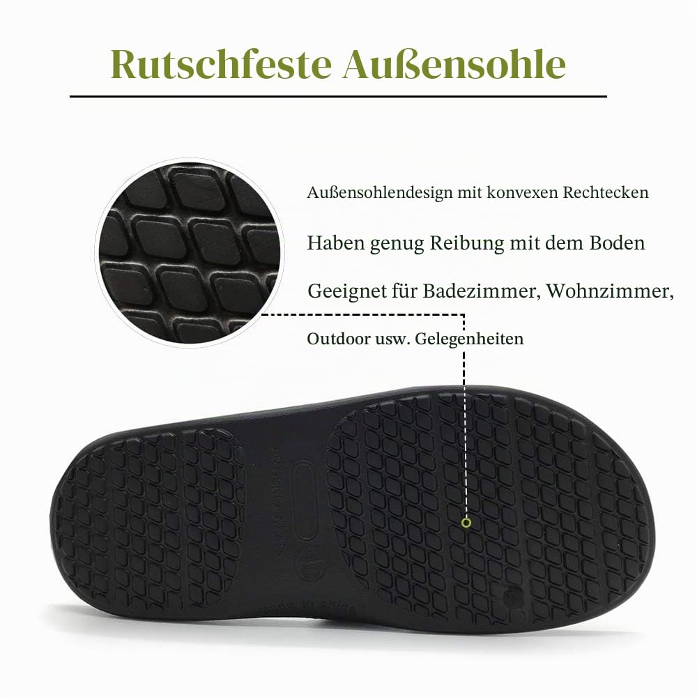 HEVA Herren Dusch- & Badeschuhe Slide Sandalen
