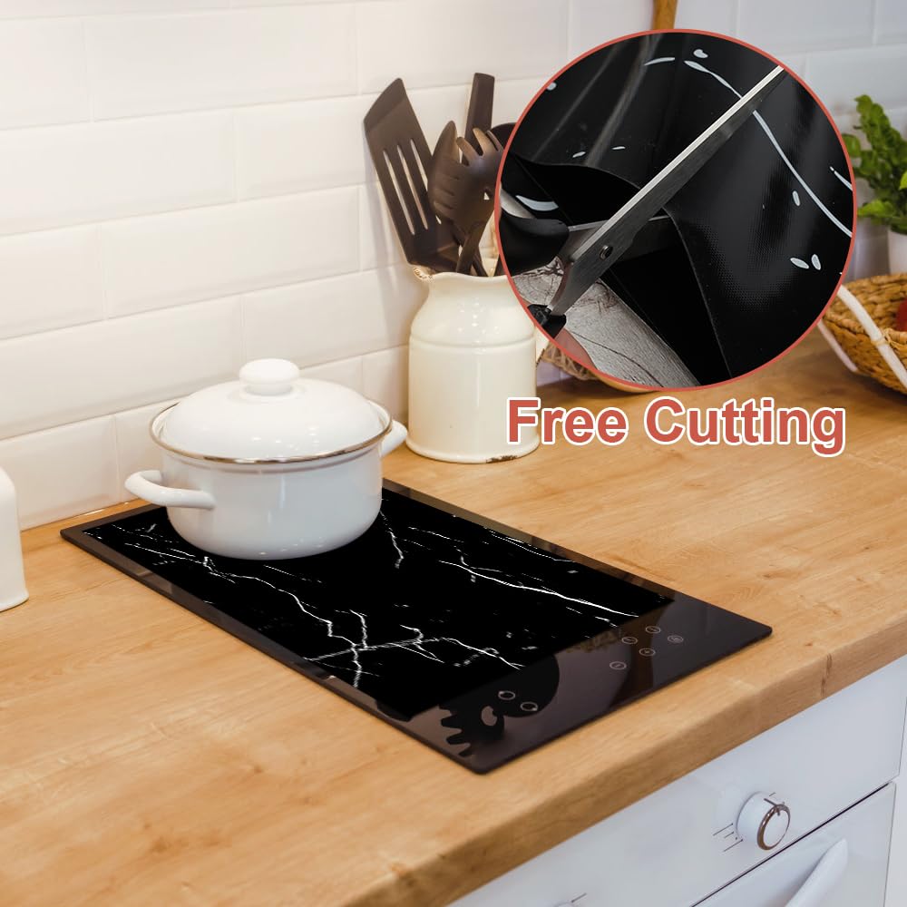 MuchoWow - Tapis Plaque Induction Bois De Cerf Blanc Protection Plaque