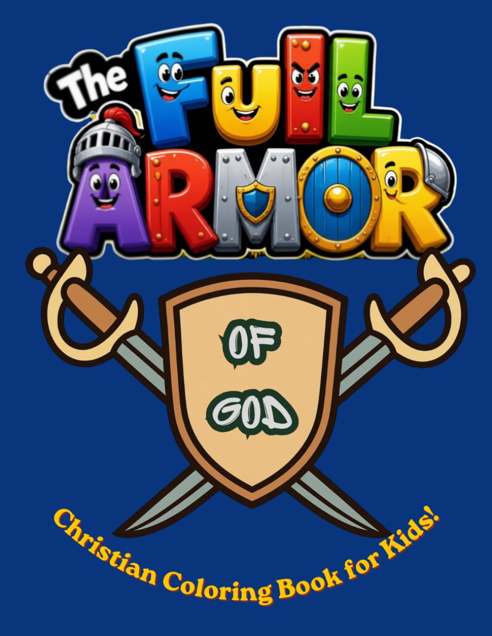 The Full Armor of God Coloring Book for Kids: Bible Verse Activity Book with Scripture for Sunday School, Homeschooling, and Devotions