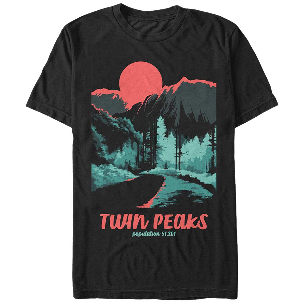 twin peaks Tシャツ Amazon.com: Twin Peaks Population Mens Graphic T Shirt