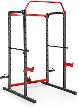 Marcy Power Cage Squat Rack with Pull Up Bar, Optional Pulley Bundle