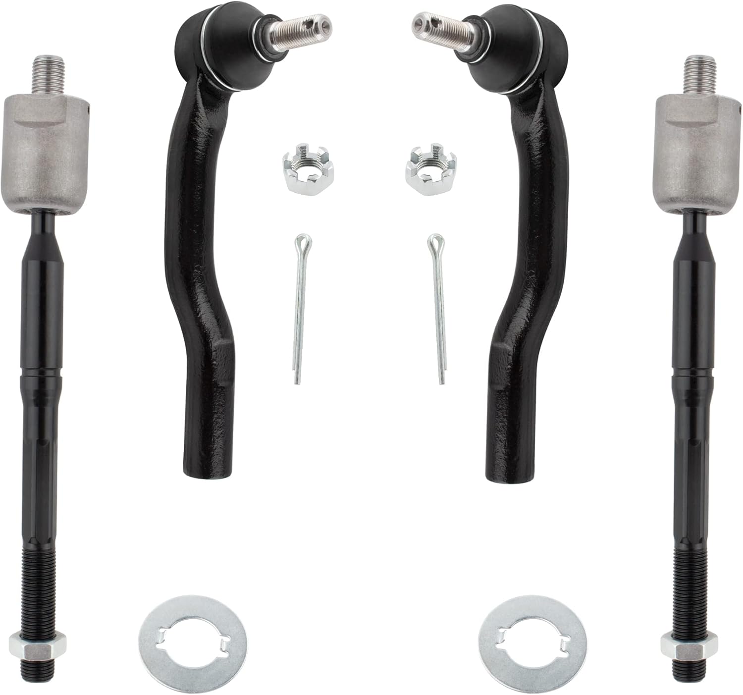 Suspension Kit SCITOO 4-Piece Front - Inner & Outer Tie Rod Ends For 2002-2003 Toyota Camry & Lexus ES300 Tie Rod Suspension Kit - Foto 2