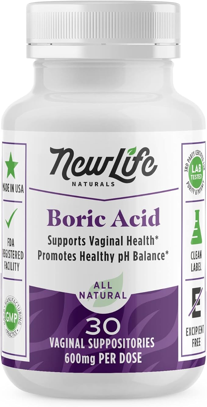 Amazon.com: NewLife Naturals - Boric Acid Suppositories for Women pH