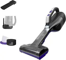 BLACK+DECKER Aspirador de pelos de animais de estimação Dustbuster Reveal, aspirador de mão, sem fio, portátil para casa e carro, recarregável, luz LED, sucção potente, inclui escova para animais de