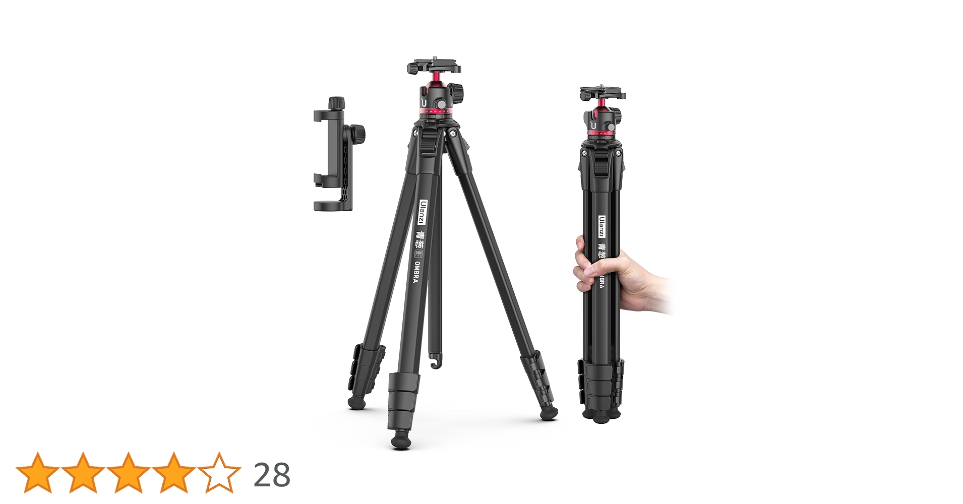 Amazon | Ulanzi 三脚 カメラ三脚 軽量 アルミ合金製 コンパクト