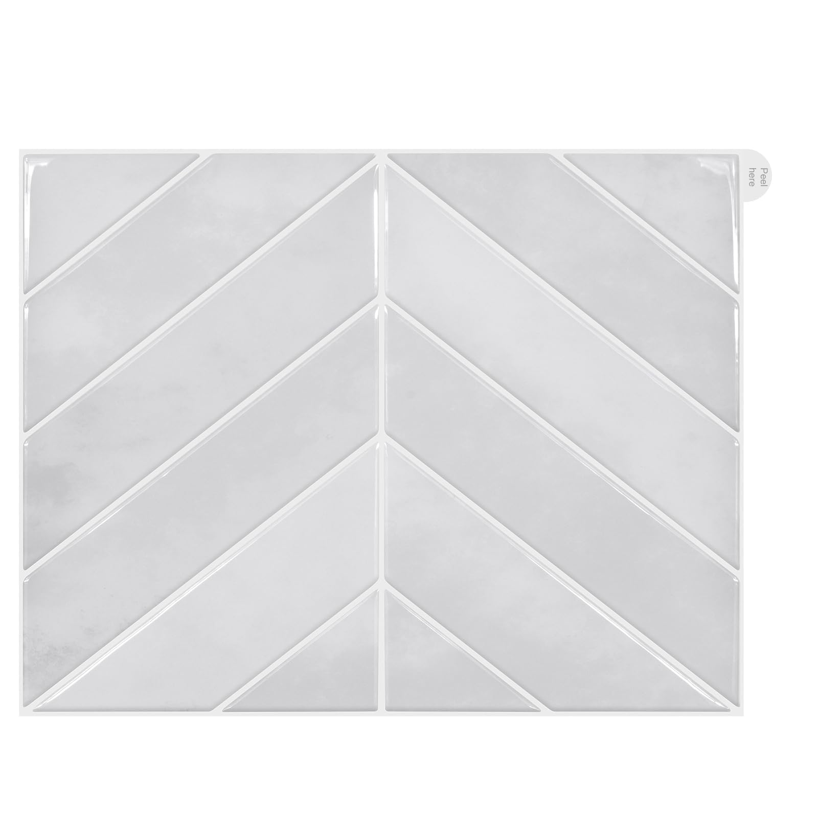 WoStick Klebefliesen Küche 3D Fliesenaufkleber Wandfliesen Selbstklebend, Klebefliesen für Bad Küche 10-Stück (29 x 22,9 cm)