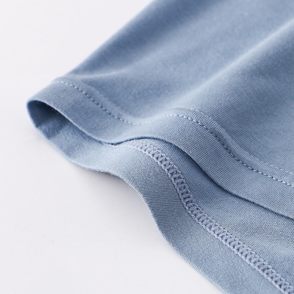 Men's Dual Pouch Underwear Short&Long Leg Bulge Boxer Briefs Separated Pouch Modal Trunks (US, Alpha, Large) - Image 5