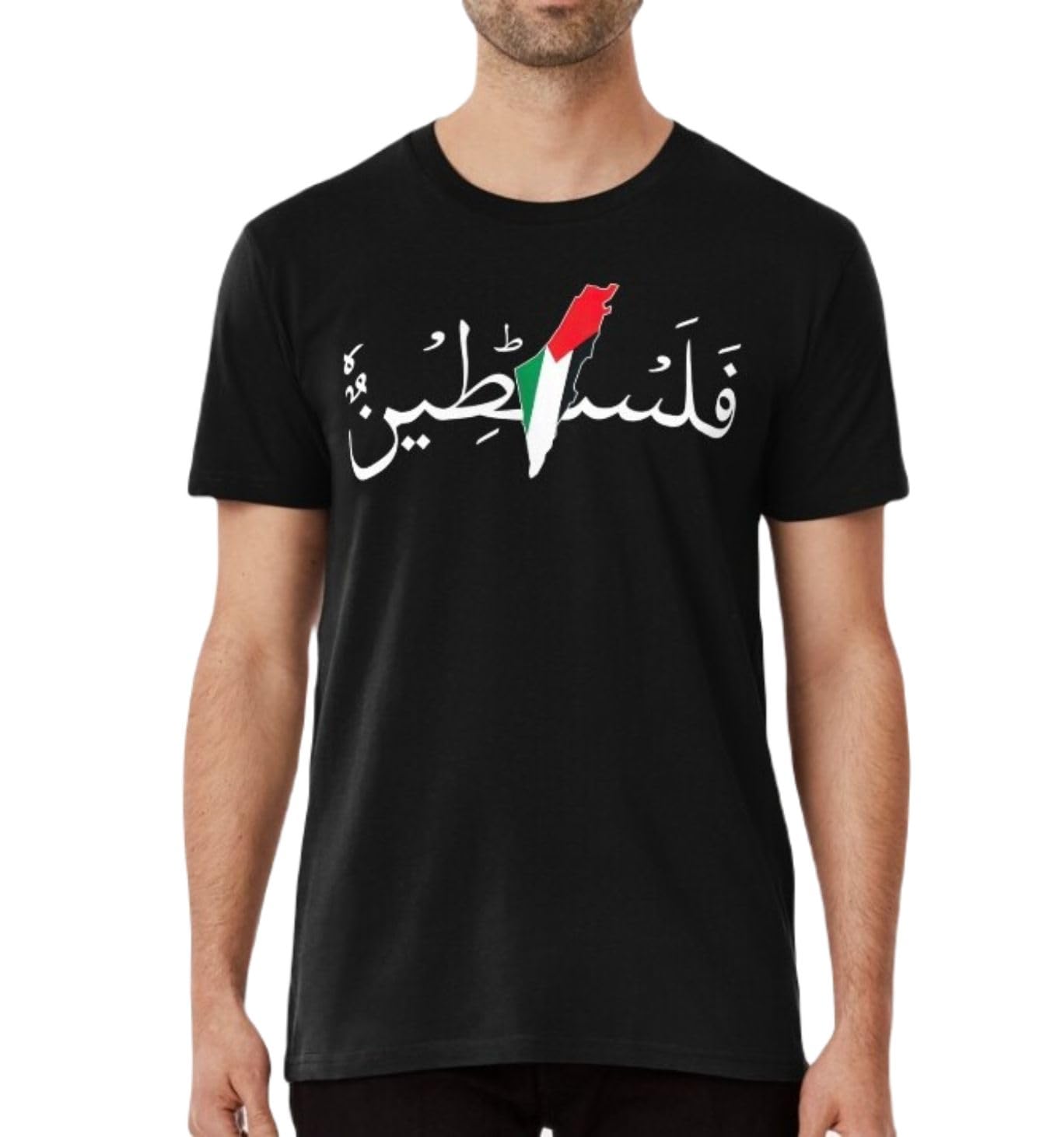 GenericPalestine Arabic Flag I Stand With Palestine Support Palestine Jerusalem Support Gaza 2 Tee T Shirt Tshirt-Black