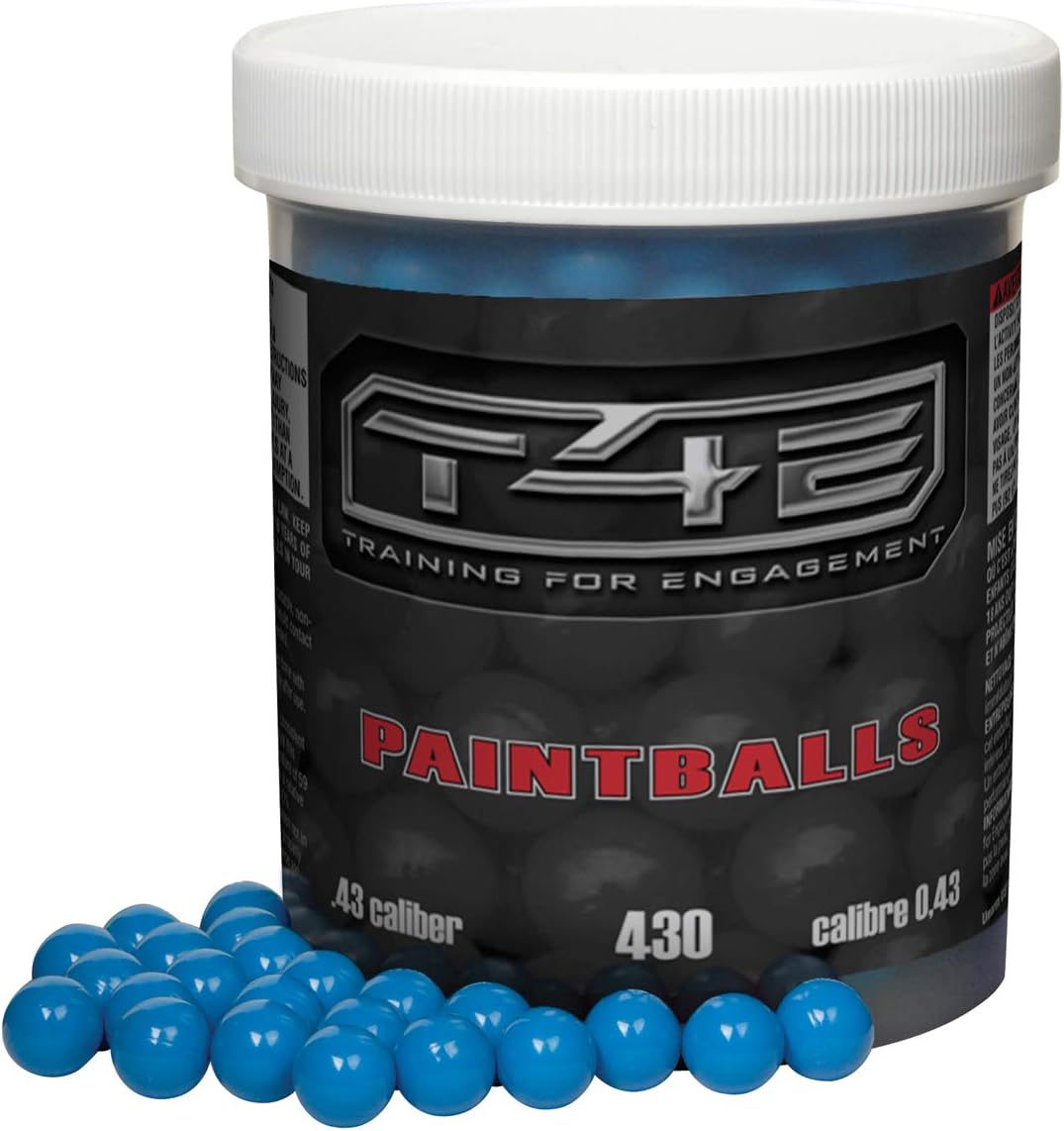 T4E Premium .43 Caliber Paintballs, Blue, 430 Count