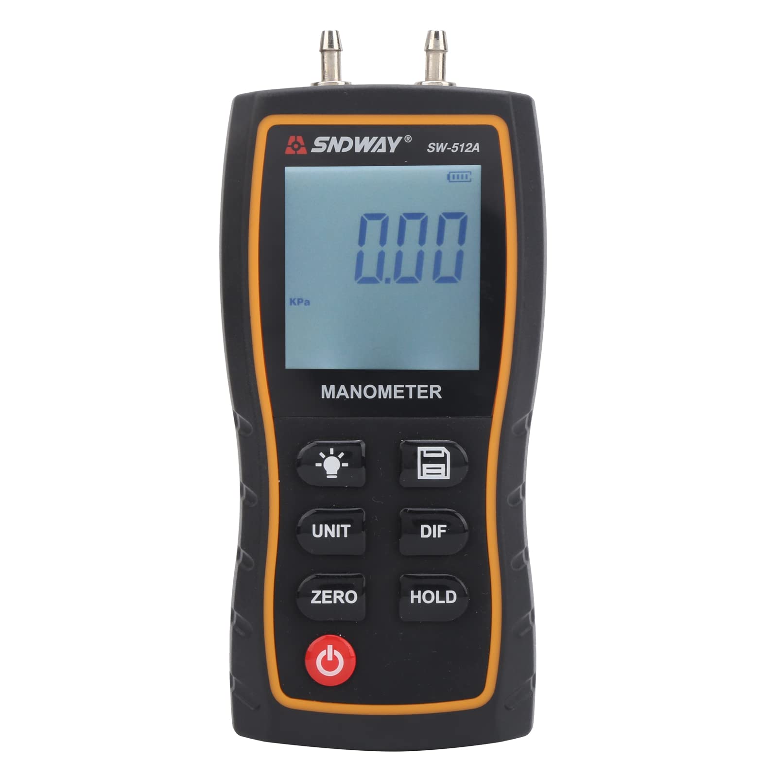 VBESTLIFE Manometro Digitale, Misuratore di Pressione Dell'aria HVAC Portatile SW‑512A, Misuratore di Pressione Dell'aria Professionale, Misuratore di Pressione Differenziale, Monitor del Manometro