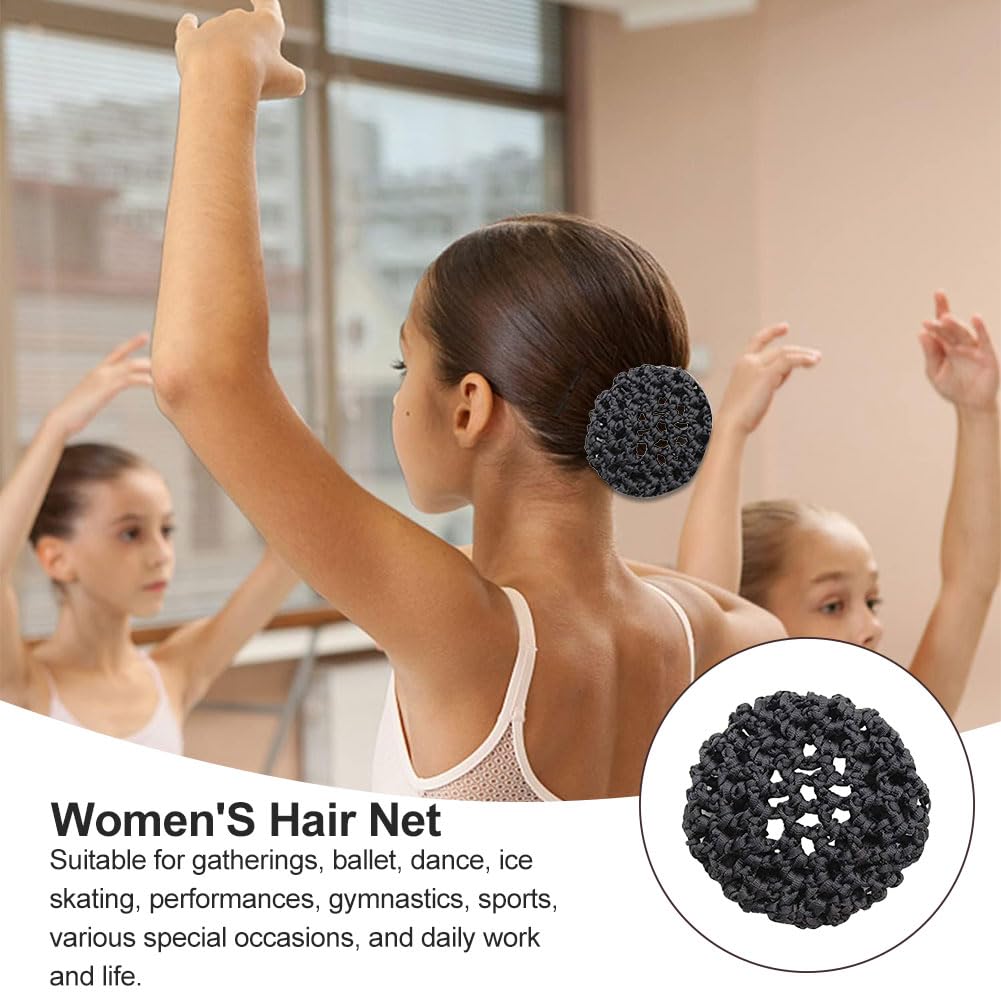 20er Set Haarnetze Für Dutt – Unsichtbares Nylon-Netz, 50,8 Cm Stretch, Für Ballett, Service & Styling