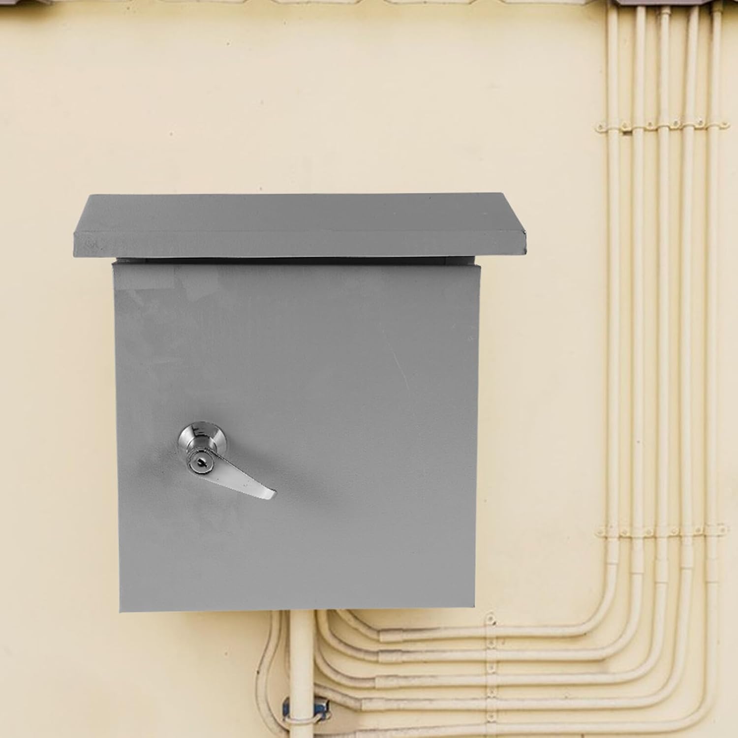 Outdoor Waterproof Electrical Box Junction Case Rustproof Corrosion-Resistant Distribution Cabinet for Outdoor Construction Sites 30x25x15cm Vertical Weatherproof Load Center