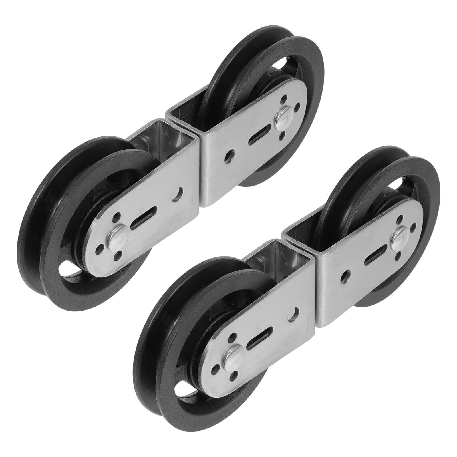 UPKOCH Doppelrollen Fitnessgeräte Umlenkrolle aus Robustem Kunststoff Geräuschlose Seilrolle für Kabelzug Heimtrainer Seilzug Zubehör für Krafttraining und Wäscheleine