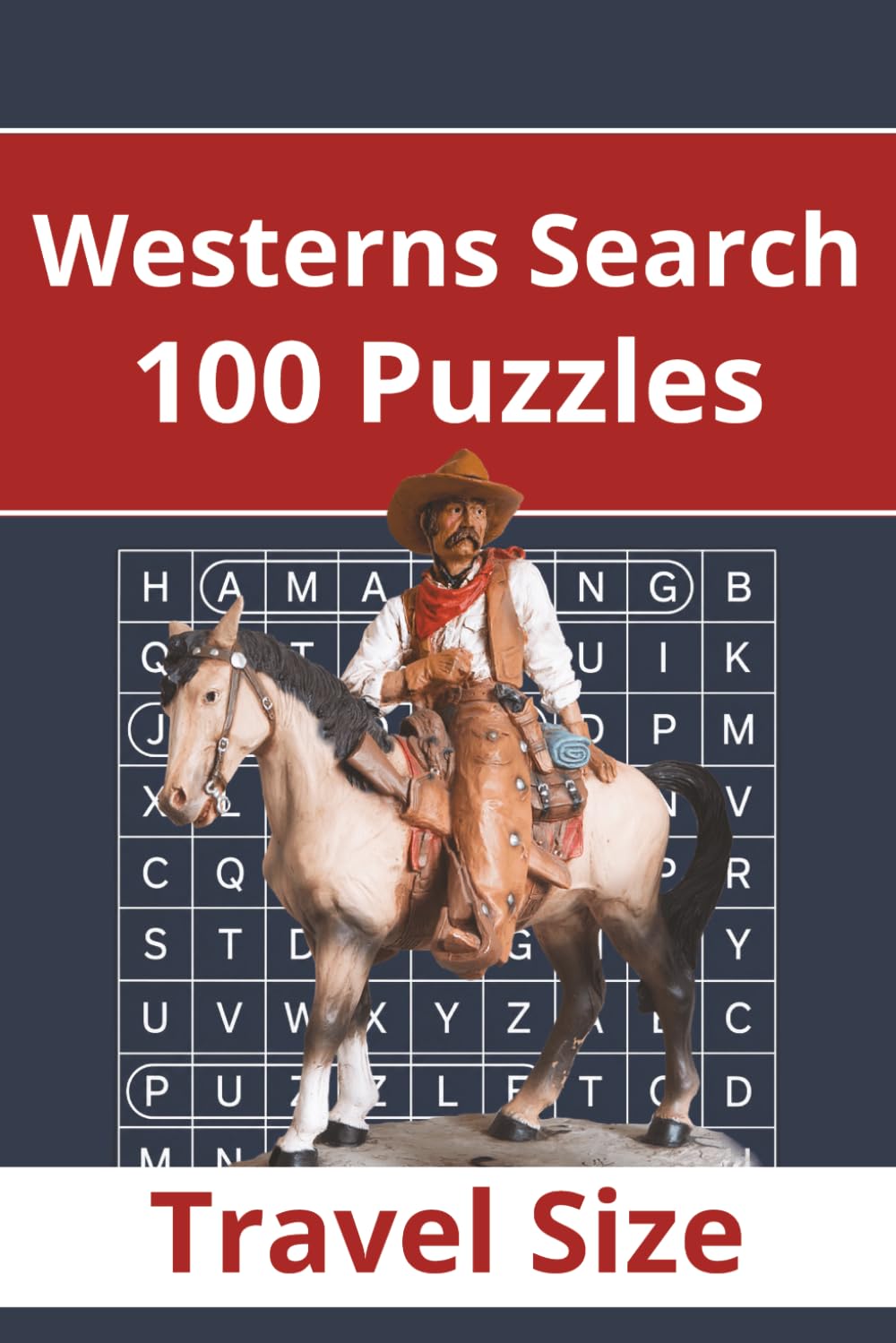Westerns Search - 100 Puzzles - Word Search for Adults: Travel Size