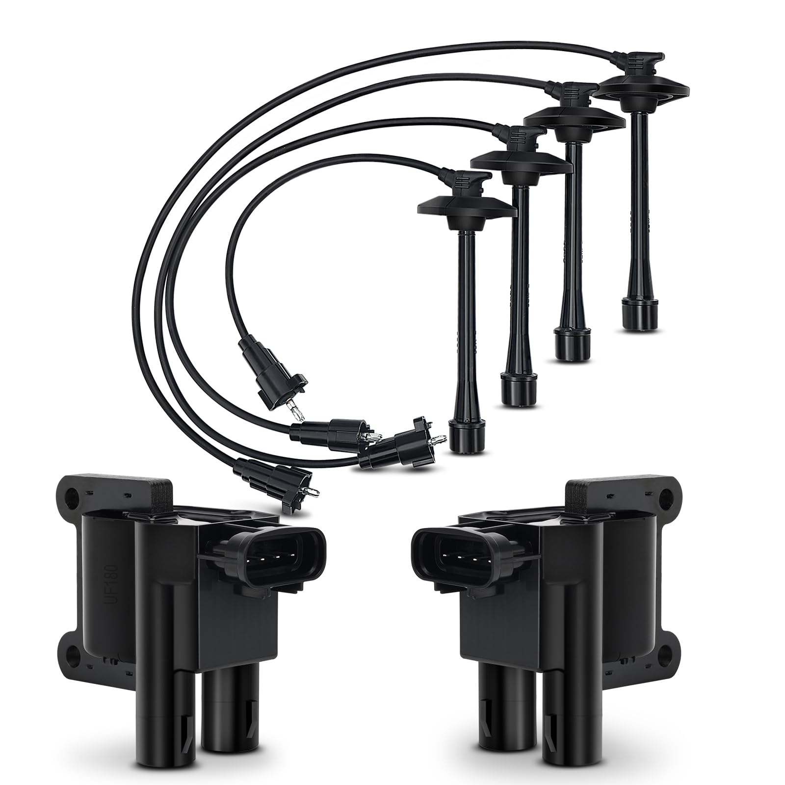 X4XZ UF180 Ignition Coil and Spark Plug Wire Set