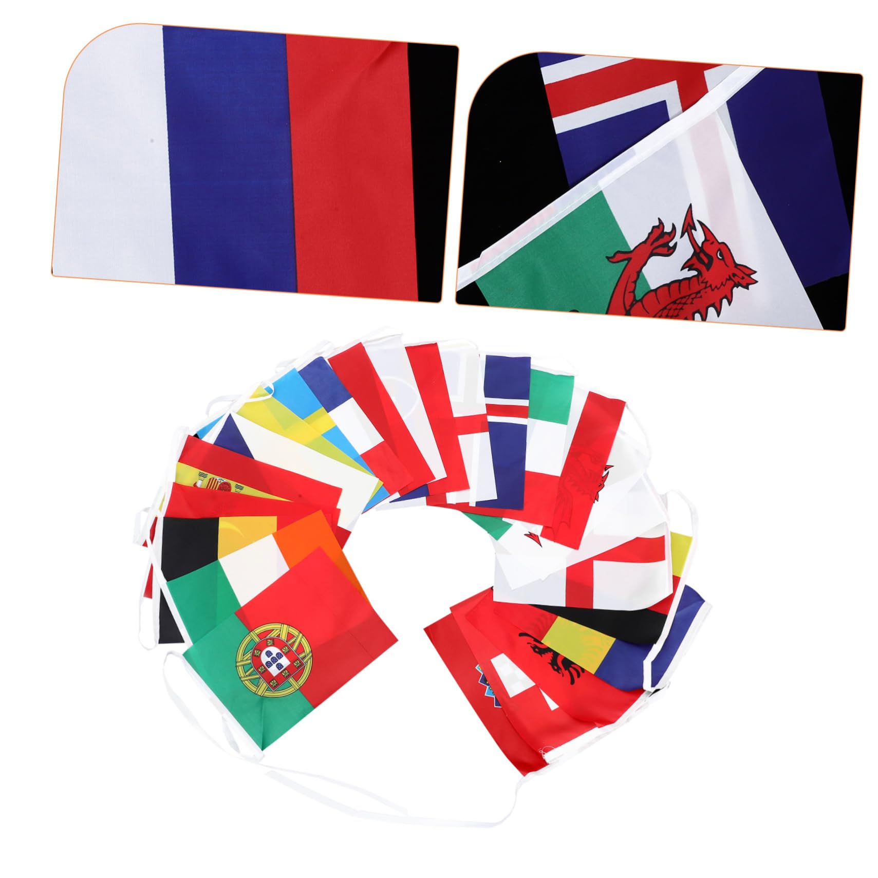 Bandiere Appese Mini in Poliestere per Club e Bar, Leggere | Stile Adorabile, Facile da Appendere, Portatile, per Bandiere di Vari Paesi Europei, Formato Compatto