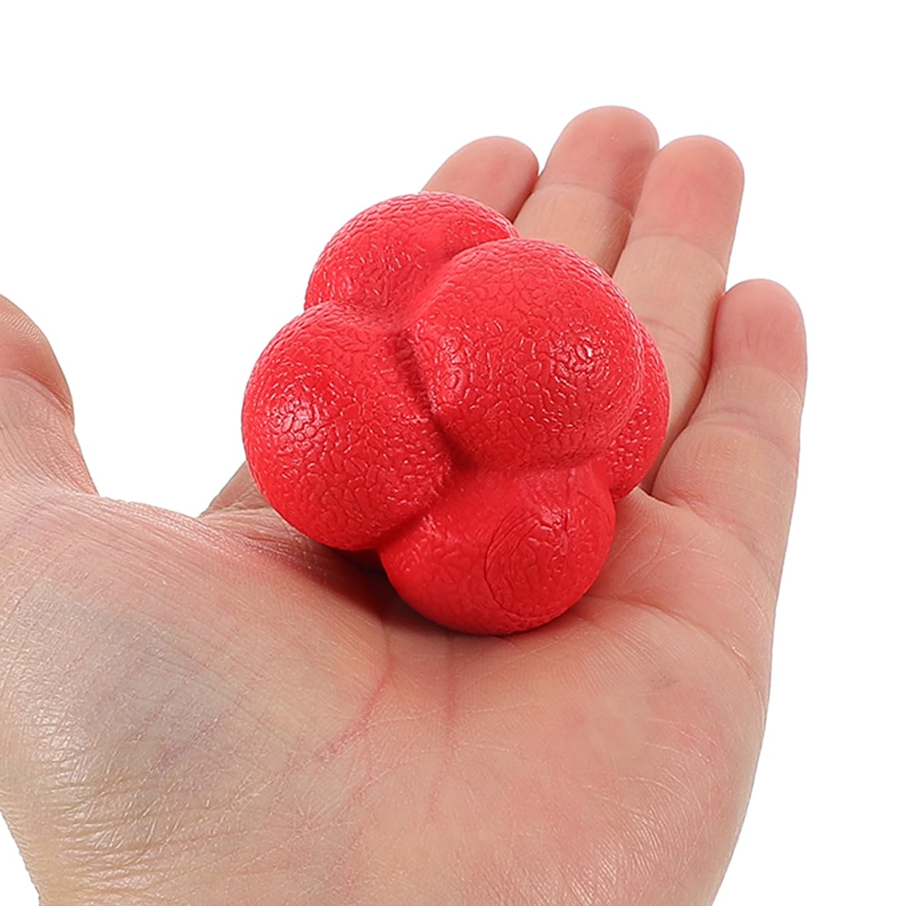 4 Piezas Pelotas De Reacción Hexagonales para Entrenamiento De Coordinación Ojo-Mano Y Agilidad Equipo Portátil