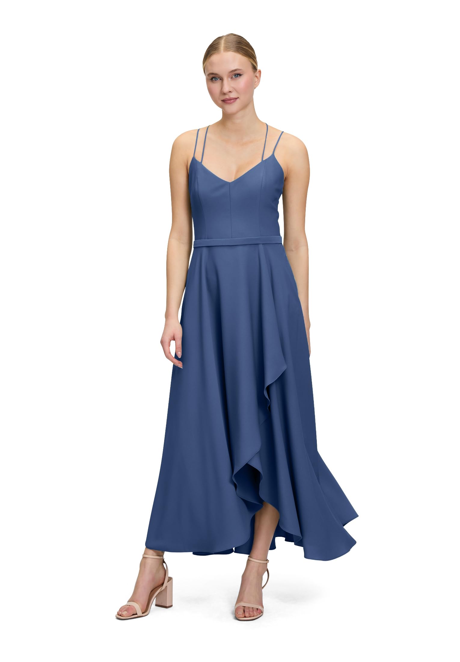 Vera Mont Damen Abendkleid mit Volant