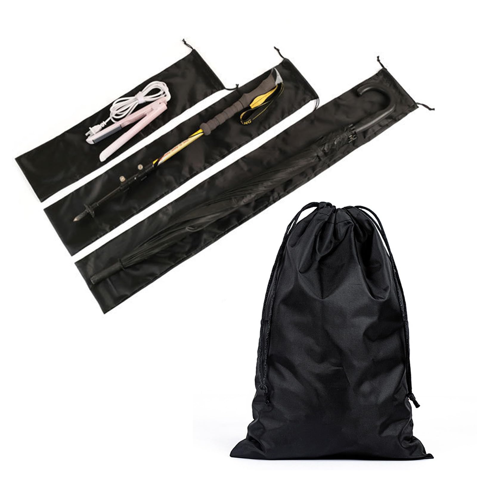 Multipurpose Oxfords Fabric Bag Reverse Umbrellas Storage Bag Awnings Tent Poles Bag for Umbrellas and Walking Sticks