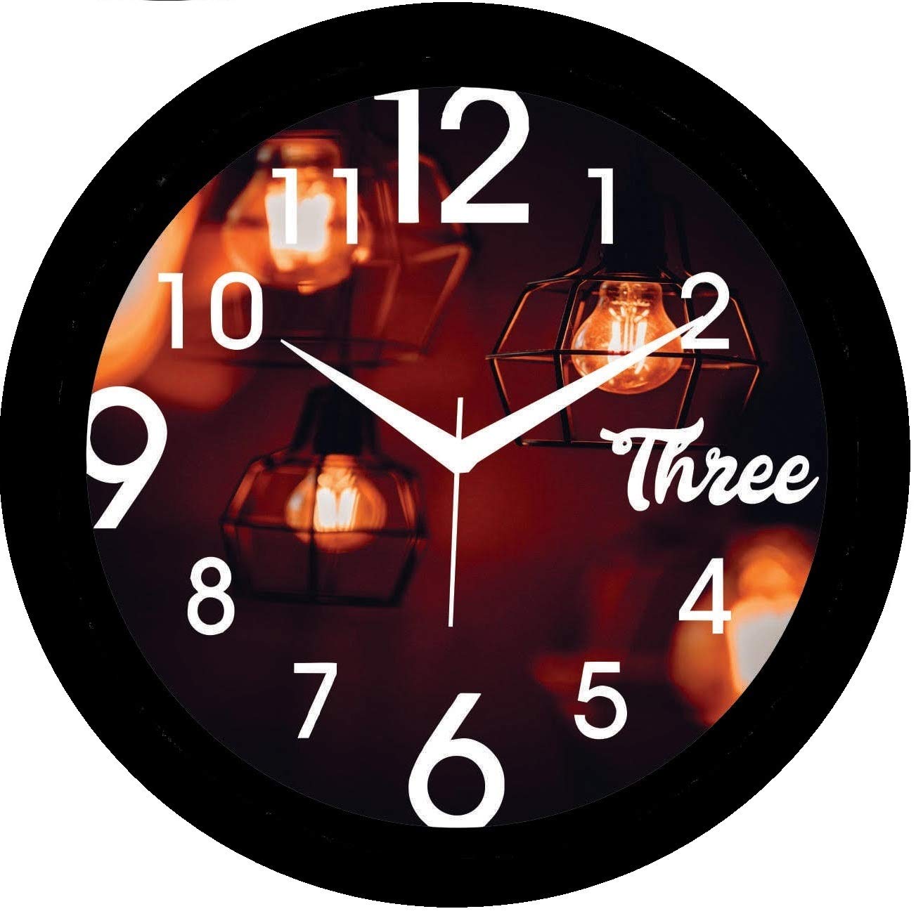 Buy Prem Art & Crafts Analog Wall Clock 26 x 26 cm (Multicolour) Online ...