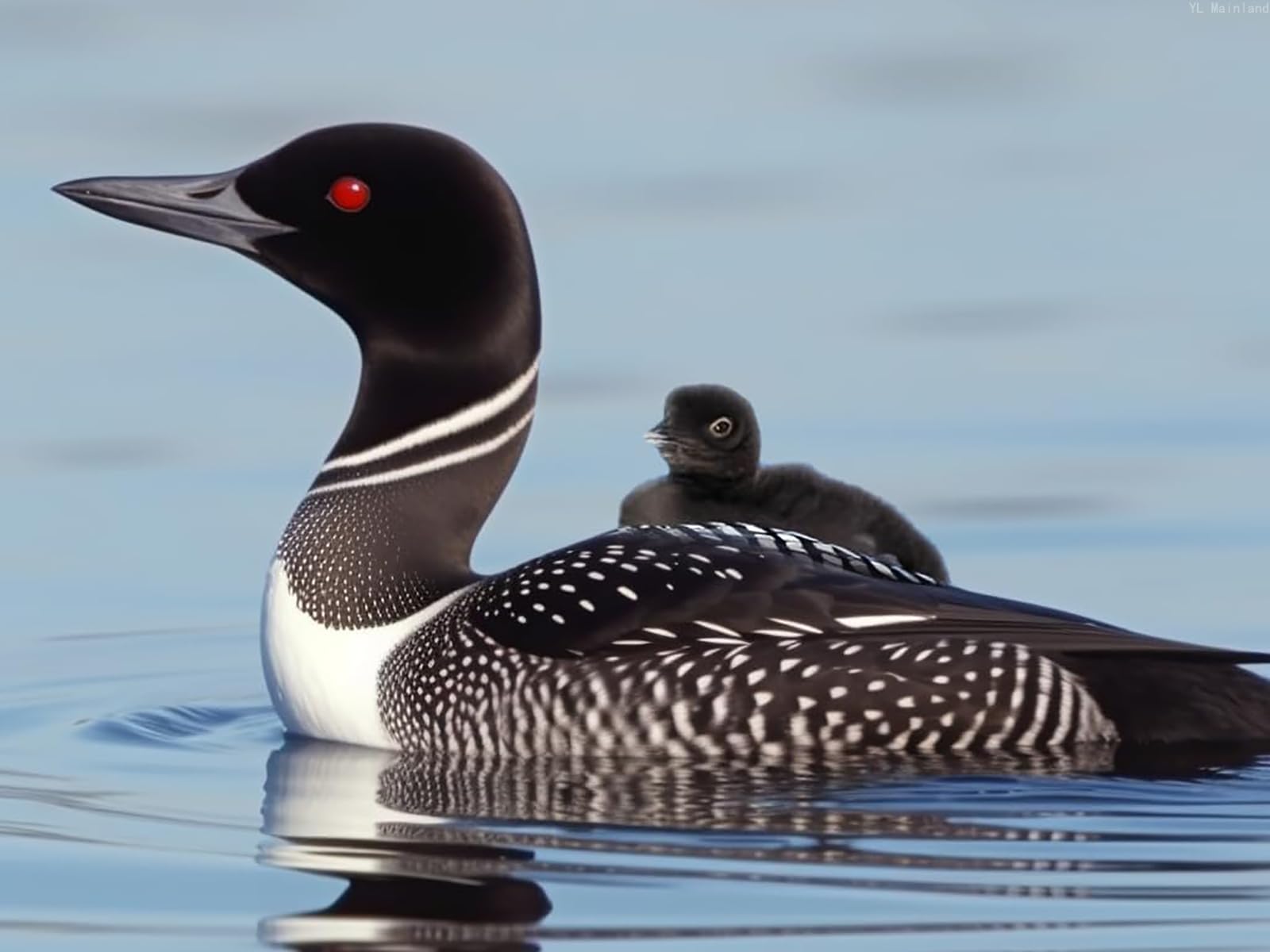 YL Mainland 5D DIY Diamond Art Painting Kits for Adults Loon Birds DIY Paint with Round Diamond Gems Painting Art Craft for Home Wall Decor12x16inch/30x40cm