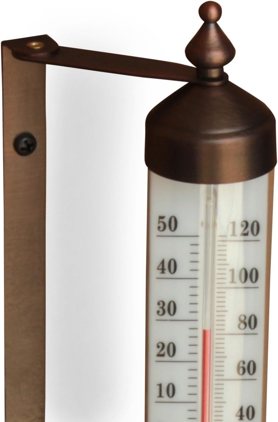 Bjerg Instruments Adjustable Angle 10 Inch Garden Thermometer (Bronze) : Patio, Lawn & Garden