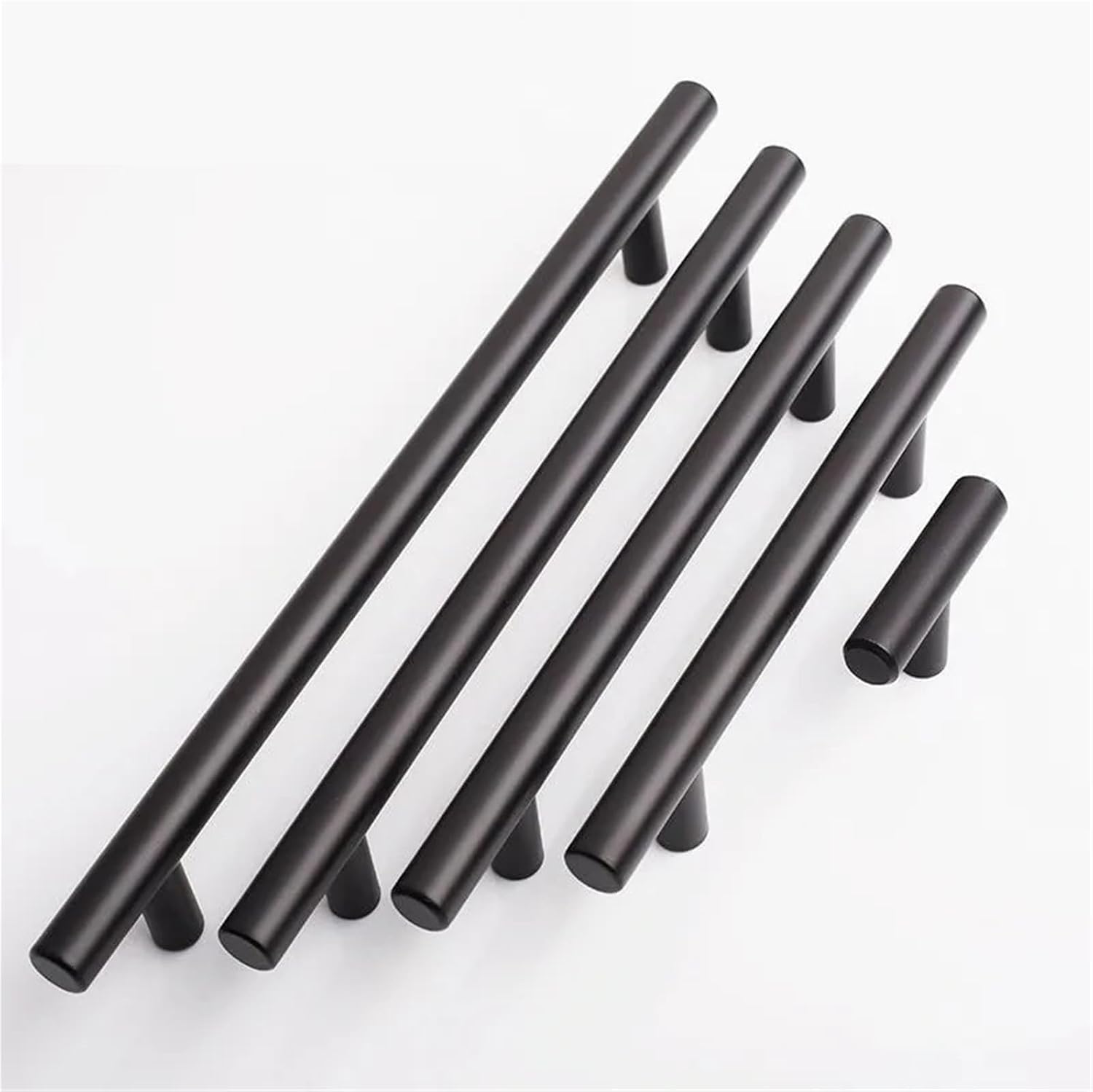 Black Gold Kitchen Door T Bar Straight Handle Knobs Cabinet Pull Diameter 10mm Stainless Steel Handles Furniture Handle 1Pcs(9011)