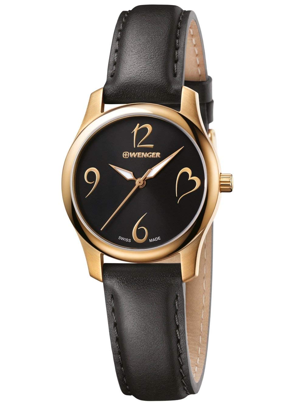 WENGER Swiss Made Analog Quartz Women’s Watch City Very Lady Black Dial - 01.1421.107 (B0741B3Q63) Amazon Price History, Amazon Price Tracker
