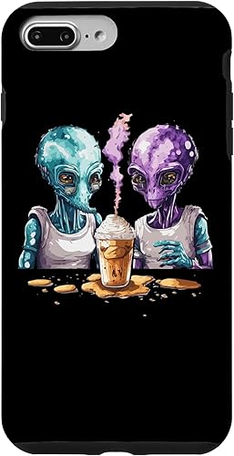 Vista 19 de iPhone 14 Pro Aliens Bebidas Frappe Por Primera Vez Divertido Alien Frappe Day Case