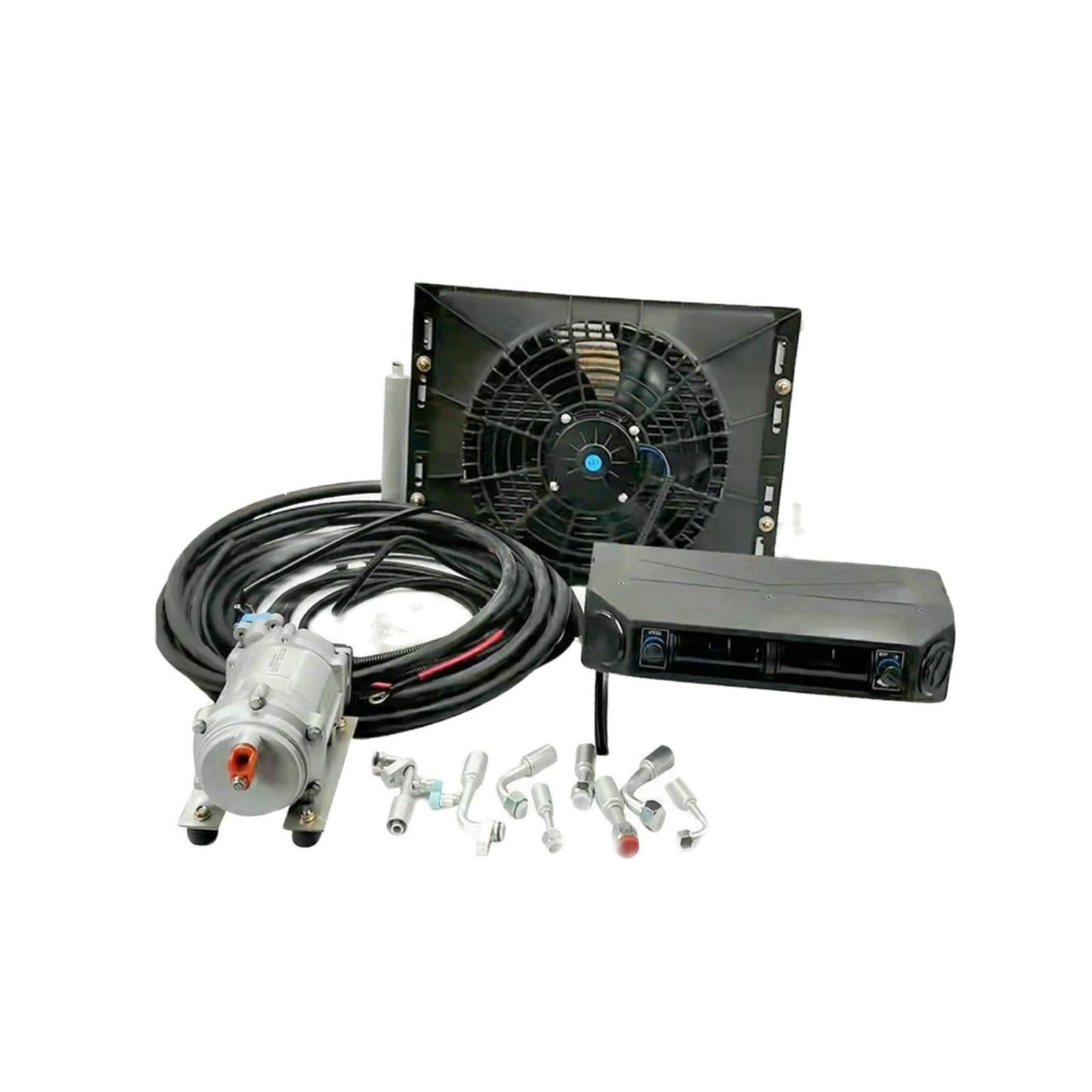 RV Air Conditioner, 12v 24V Electric Air Conditioner, Heat And Cool Conditioning System For Car Automotive SUV Truck Camper Van Boat(Heat and Cool 12V)