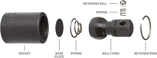 Miniatura 5 de TEKTON Junta universal de impacto de accionamiento de 1/2 pulgada SIA22102