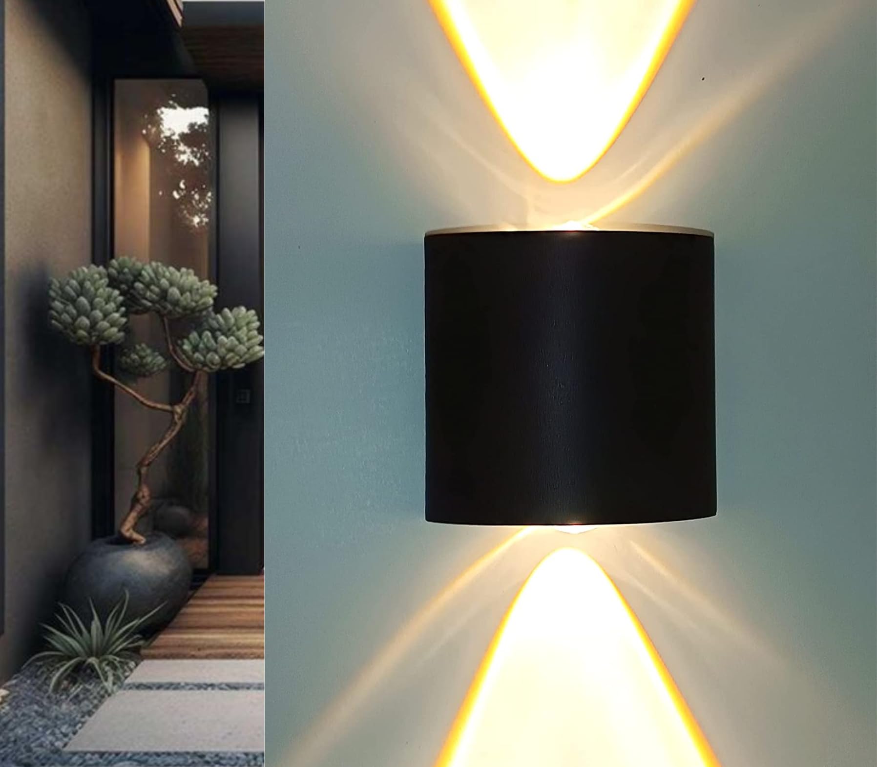 Lumina Waterproof LED Wall Lights for Indoor and Outdoor Decorative Wall Lamps Brighten Up Your Home with Stylish LED Wall Lighting 2-Way for Living Room, Bedroom, Staircase. Elevation. (B08XC2TTNG) Amazon Price History, Amazon Price Tracker
