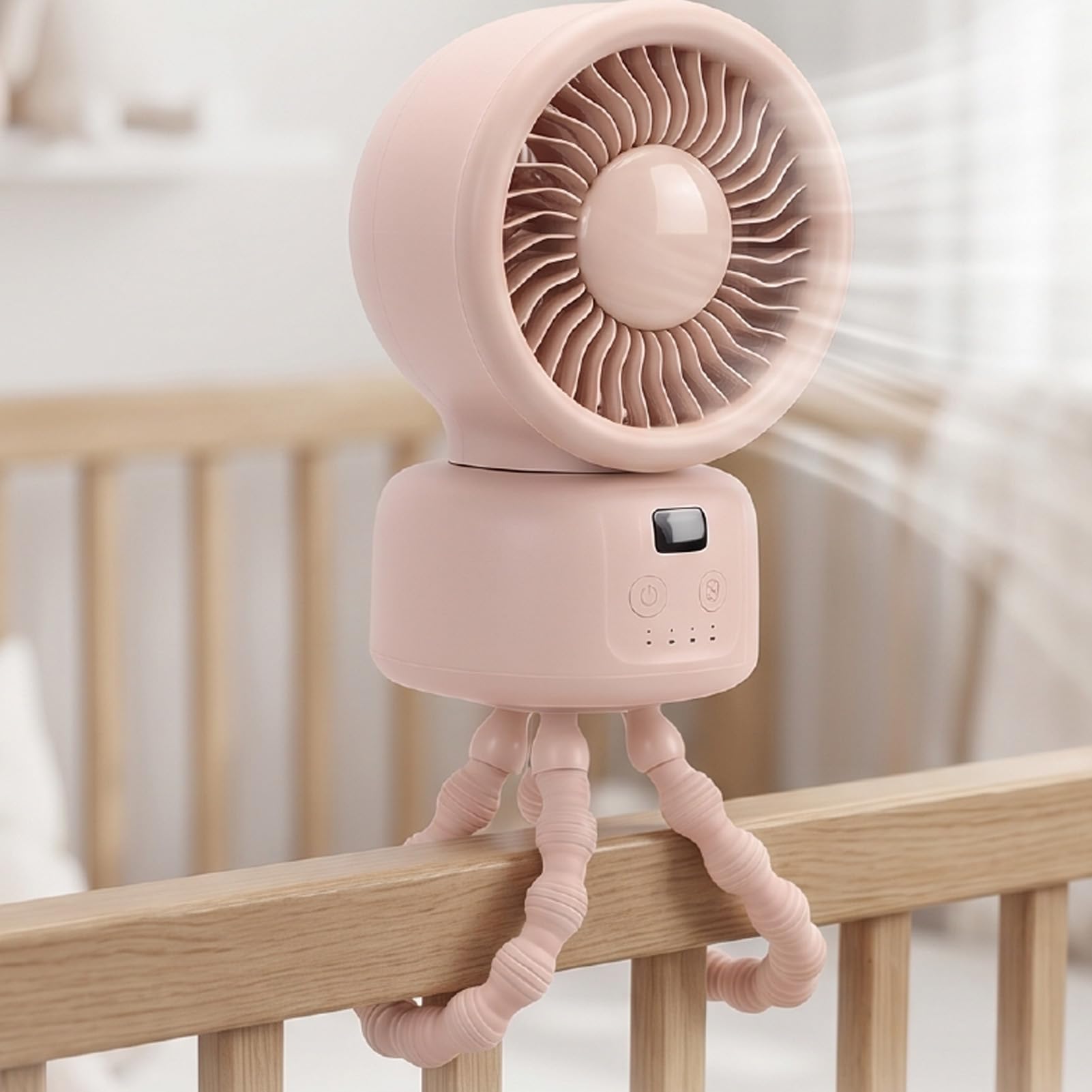 SUNGOOYUE Ventilatore Portatile a Clip, Ventilatori Per Passeggino Oscillazione Timer da 5 a 14 Ore Raffreddamento Piccolo Ventilatore da Scrivania con 9000Mah Per Passeggino Tapis Roulant Auto
