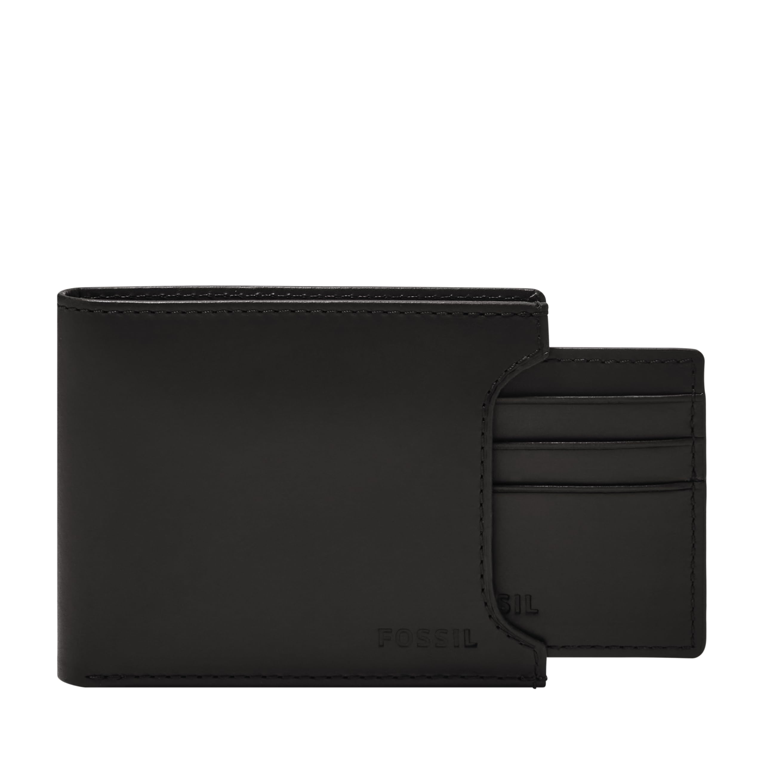 fossil Men Leather Derrick Black Wallet ML3685001-picture-10