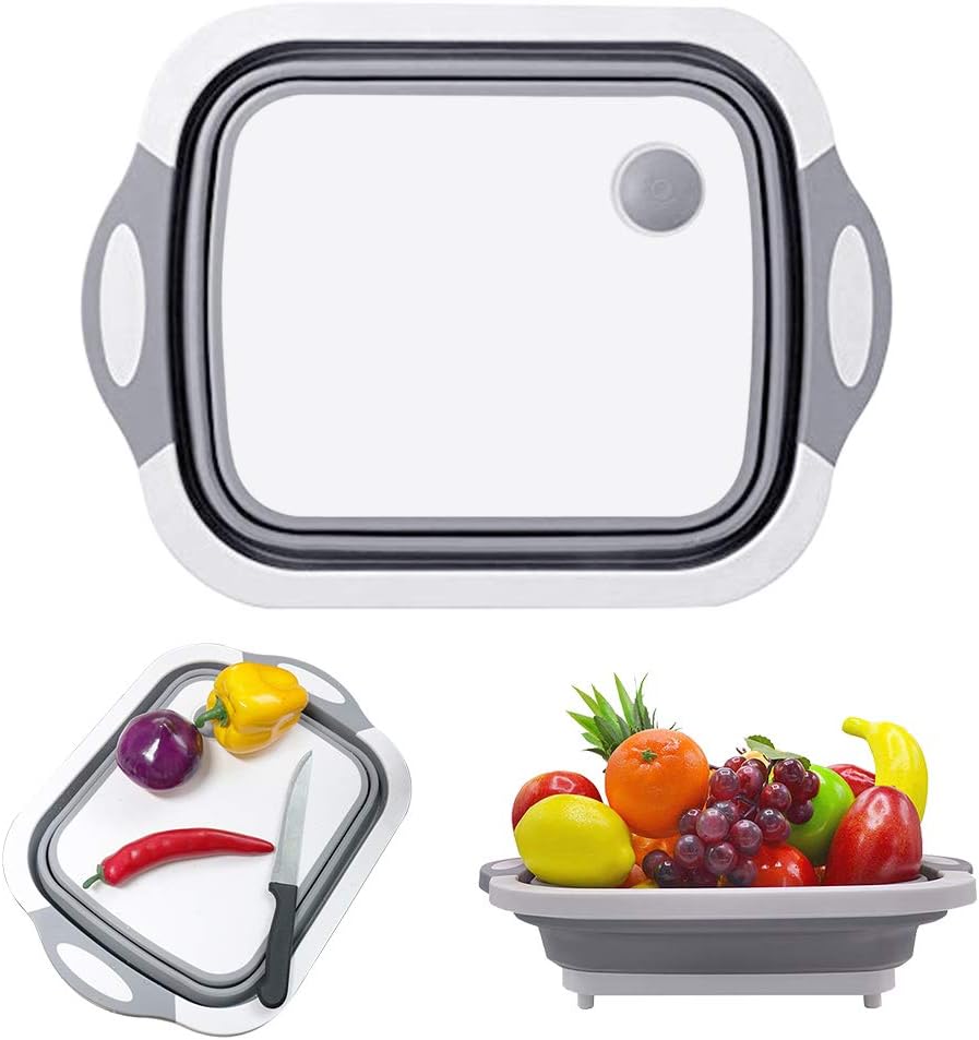 Bandeja plegable para lavabo, portátil, para lavar y drenar, con escurridor sobre el fregadero, para RV, Camp, Marine
