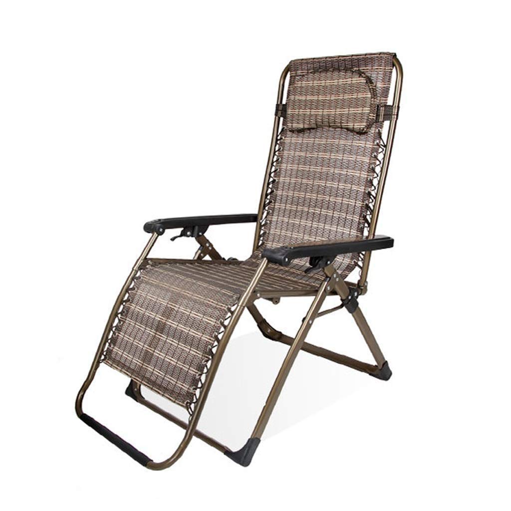 Chaise longue jardin sans gravité robuste 200 kg avec assise Premium