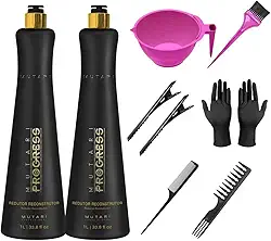 Kit com 2 Selagem Progressiva Sem Formol Mutari Progress 1L - Alisamento Seguro