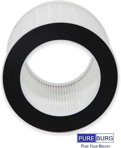 Miniatura 5 de PUREBURG Demi - Filtros de repuesto HEPA verdaderos compatibles con purificador de aire Afloia Demi, H13 Air Clean Dust VOCs Olor Mascotas Pelo