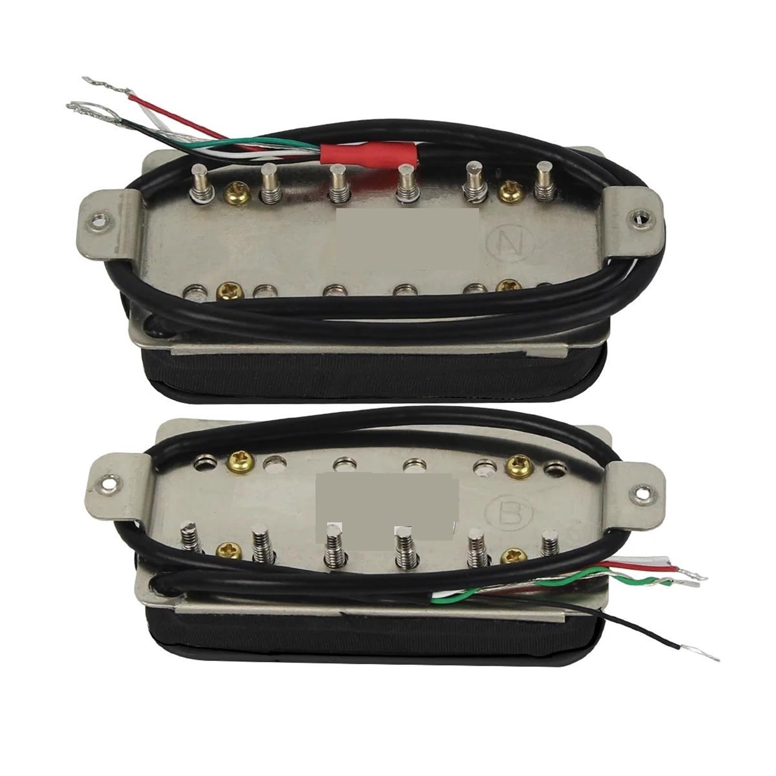 Repuestos Para Pastillas De Guitarra Pastillas De Guitarra Duraderas De Calidad Profesional. | 2 uds Alnico 5 pastilla de guitarra Humbucker Pickup doble bobina negro para guitarra eléctrica
