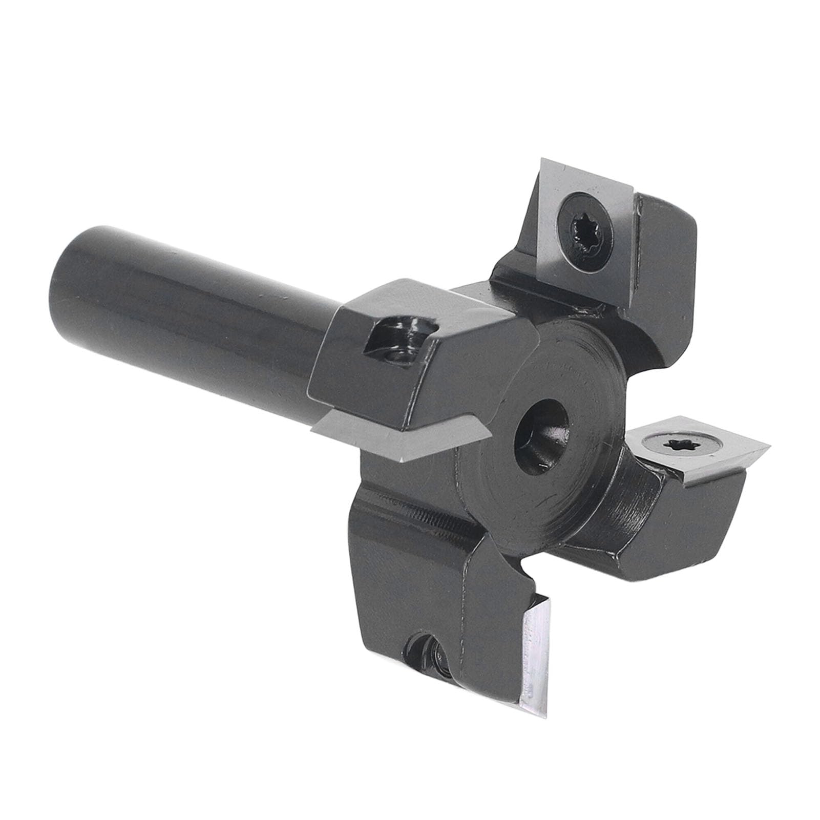 Bip rooter rooter boot boouter bit in carburo pialla a 4 ala 2 pollici inserto slaba appiattimento del router gambo 12 mm per la lavorazione del legno