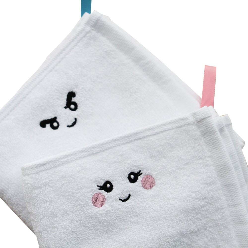 TAE-S Taekwondo Inspired Wash Cloth Transforms into Doll – Bathroom Hand Towels Set of 2 – Luxurious Cotton Kids Towels with Hanging Loops – Ideal for On The Go, School, Home