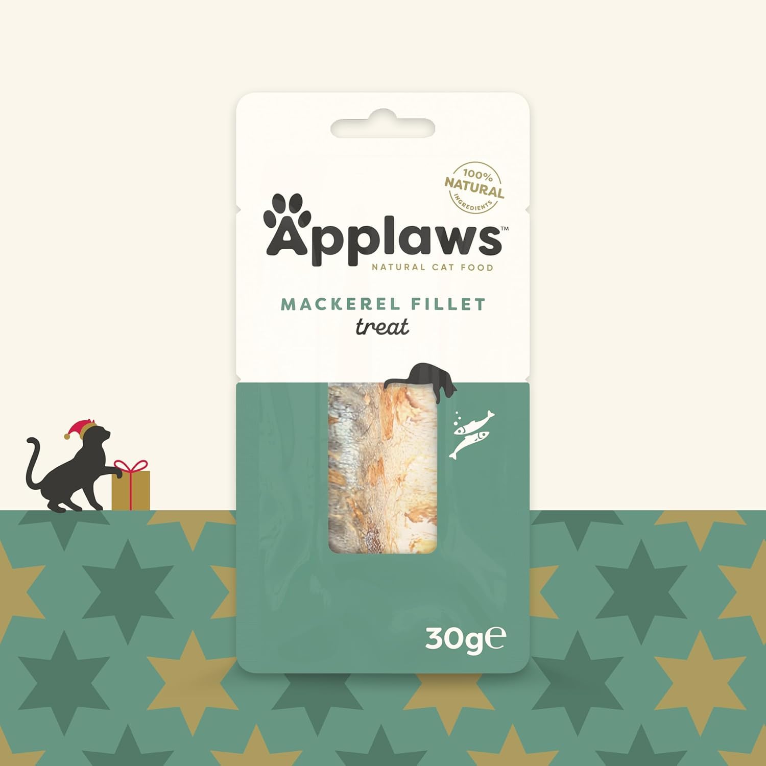 Applaws 100% naturalny kot, mackerel loin 30 g (opakowanie 12)