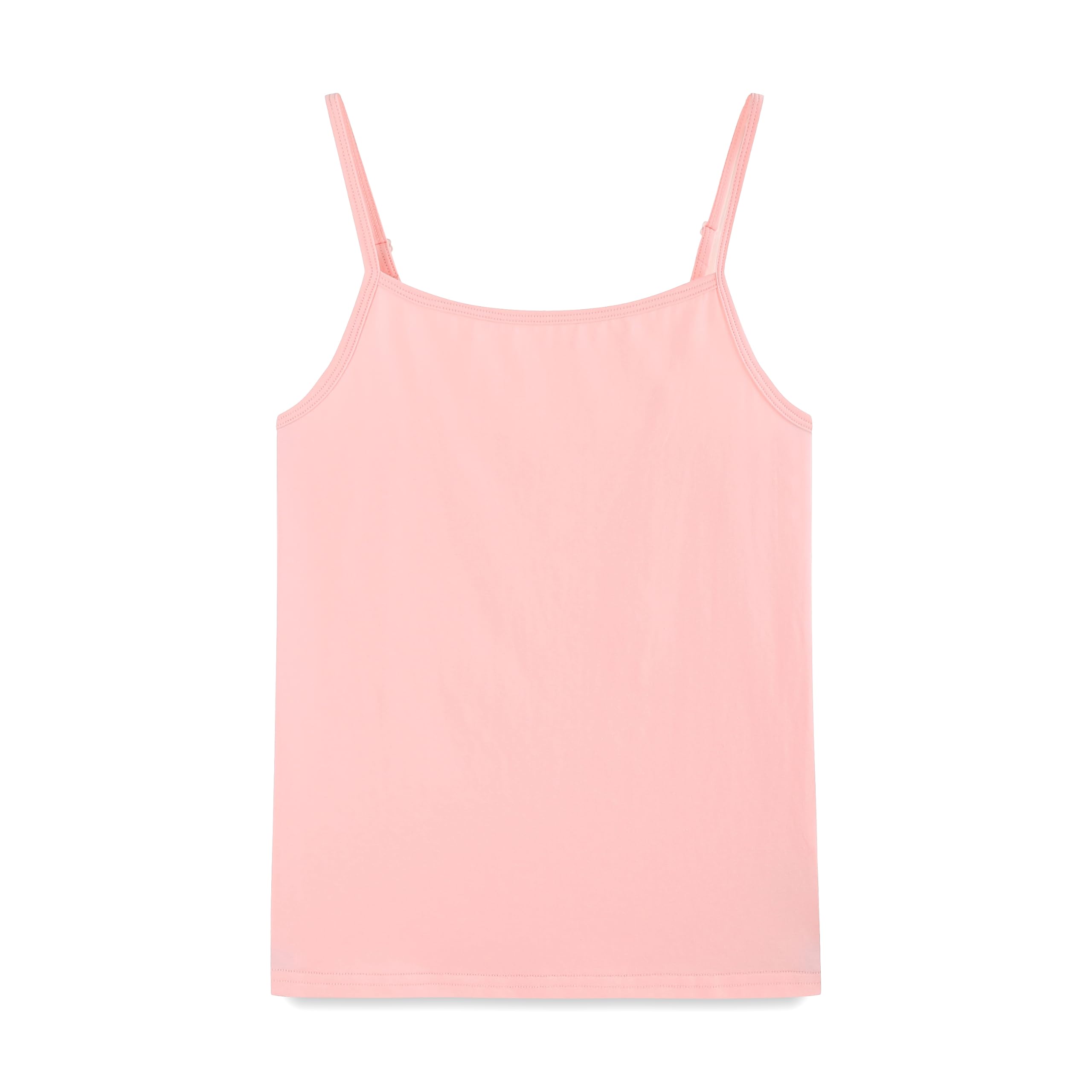 Girls Undershirts Camisole Tank Tops for Kids with Adjustable Straps Cotton Dance Cami for Teen 5-12 Years