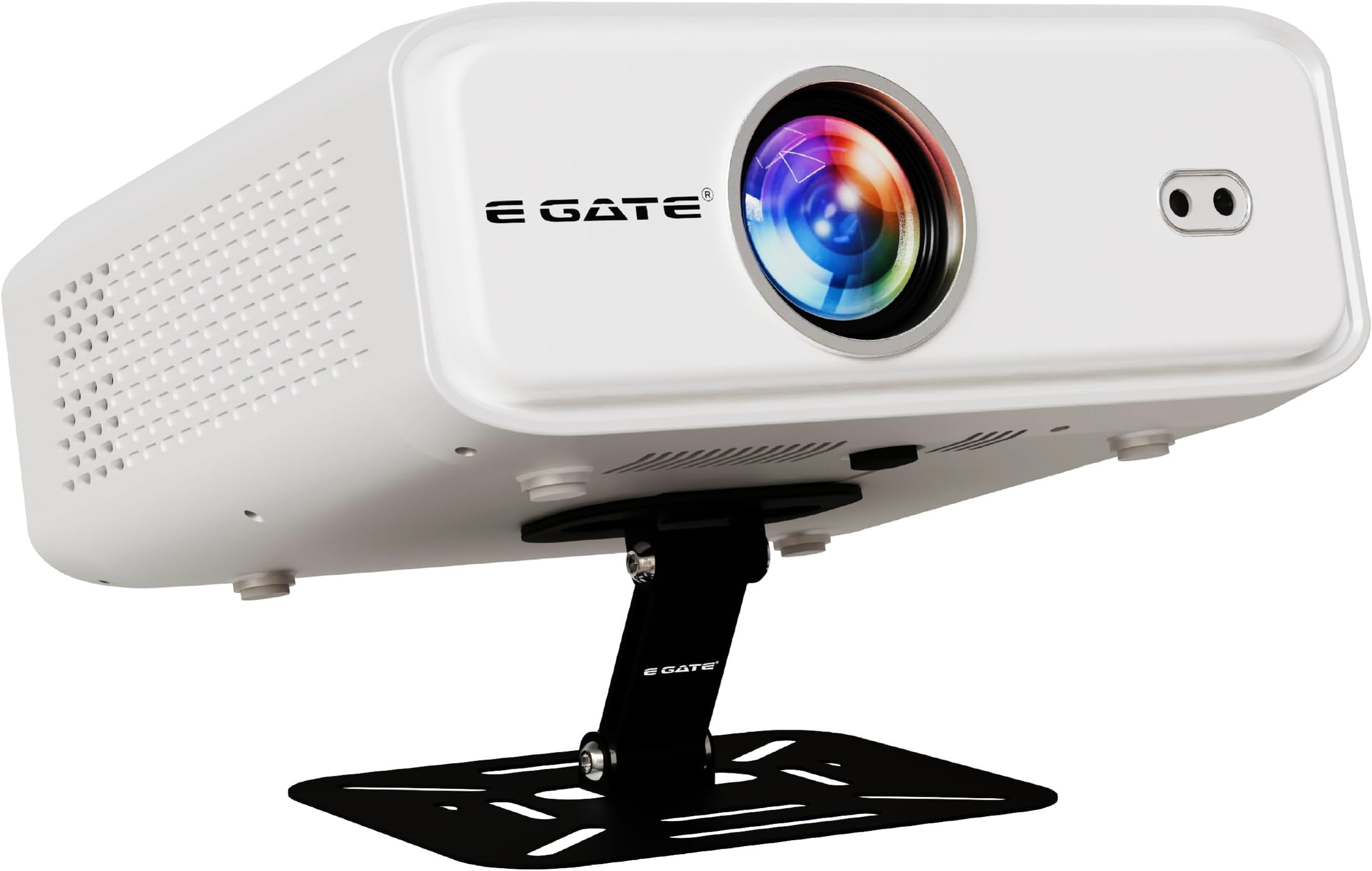 E GATE Duster 7X 100% Dust Free Fully Automatic Projector 4k Ultra HD | 1080p Native | Android 9 Built-in Apps Netflix, Prime | 2GB-32GB, 2XHDMI-ARC, WiFi 6-BT, Egate Projector for Room + Swing Stand