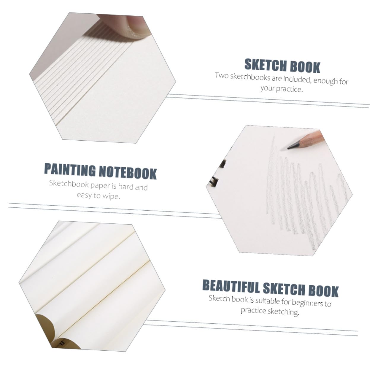 NUOBESTY 2stücke Skizzenbuch Für Schüler Aquarellmalbuch Zum Zeichnen Und Skizzieren Malheft Aus Hochwertigem Papiermaterial Tragbares Zeichenbuch Für Hause Und Unterwegs